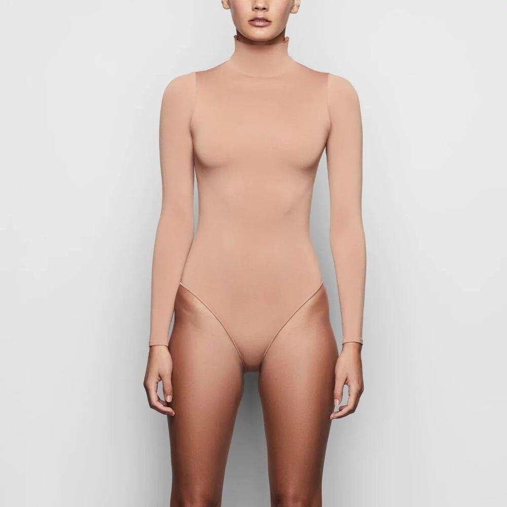 NWOT SKIMS Essential Mock Neck Long Sleeve Bodysuit Size S/M